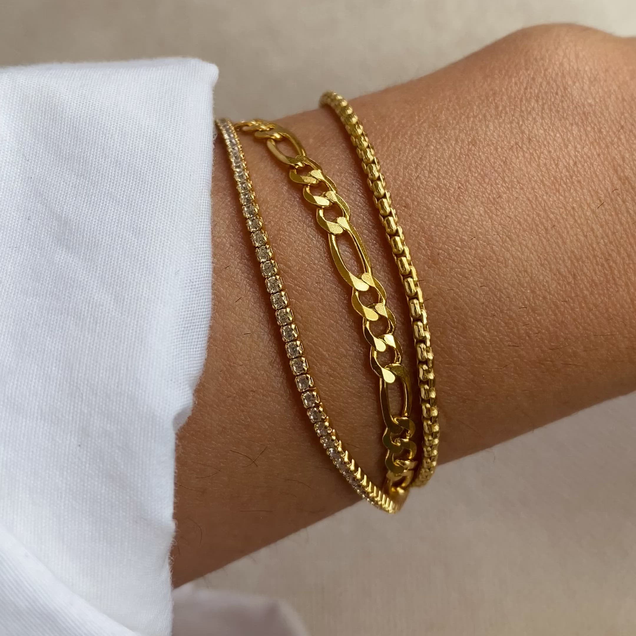 Box Chain Bracelet - Gold